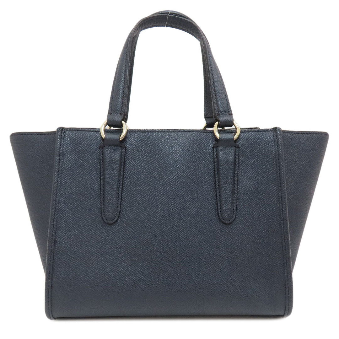 COACH Handbag 33996 leather Navy Crosby Carryall 2WAY