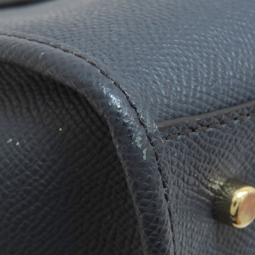 COACH Handbag 33996 leather Navy Crosby Carryall 2WAY