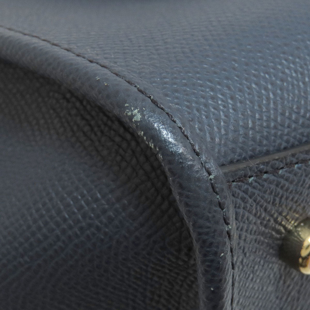 COACH Handbag 33996 leather Navy Crosby Carryall 2WAY