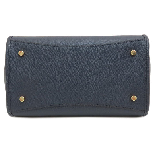 COACH Handbag 33996 leather Navy Crosby Carryall 2WAY