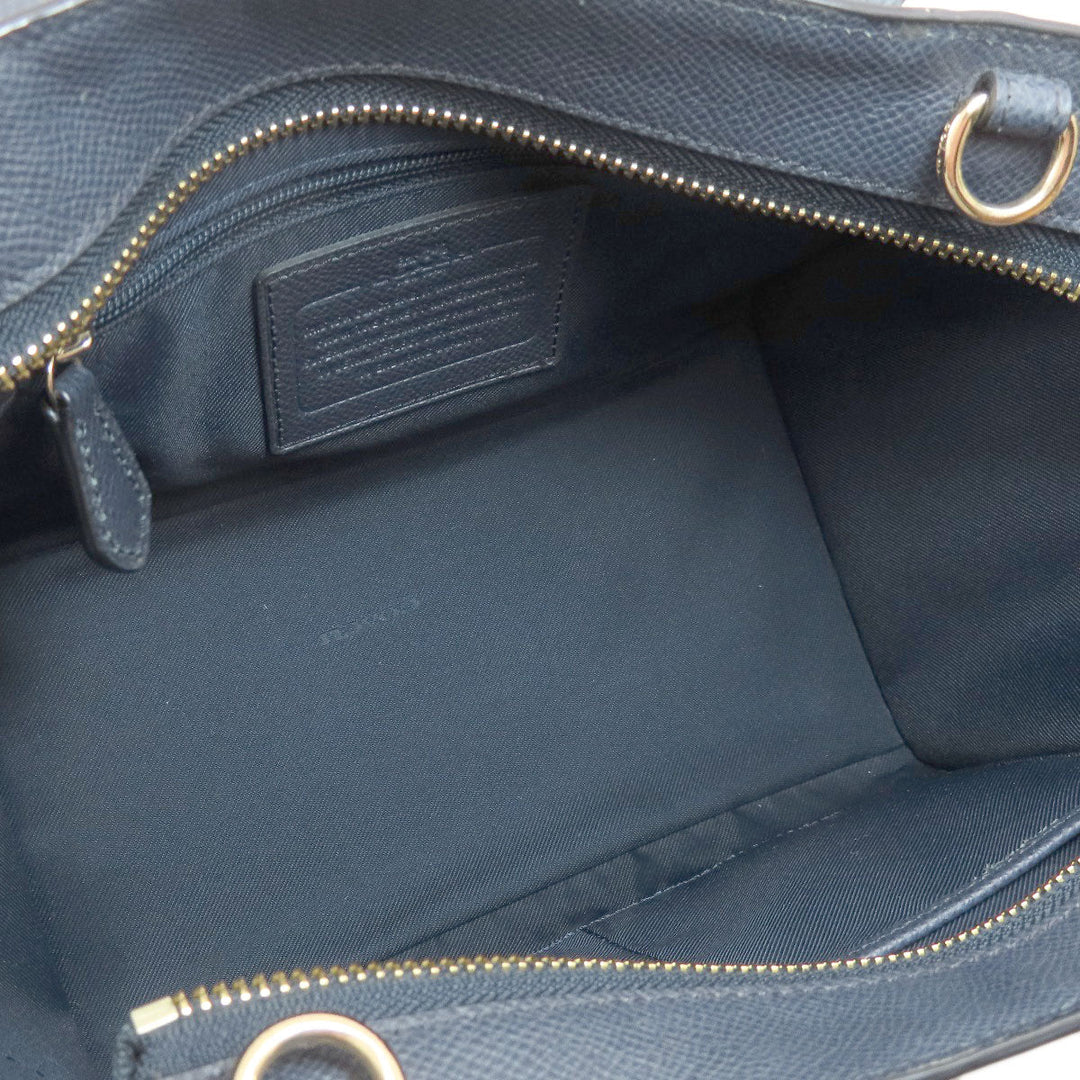 COACH Handbag 33996 leather Navy Crosby Carryall 2WAY