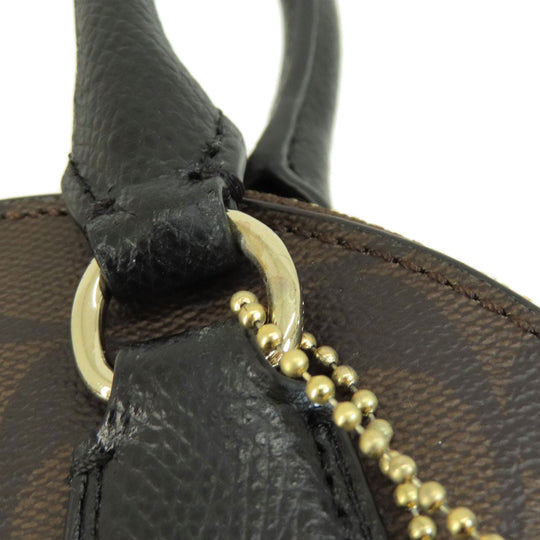 COACH Handbag F34083 PVC Brown Signature 2WAY Women Used Authentic