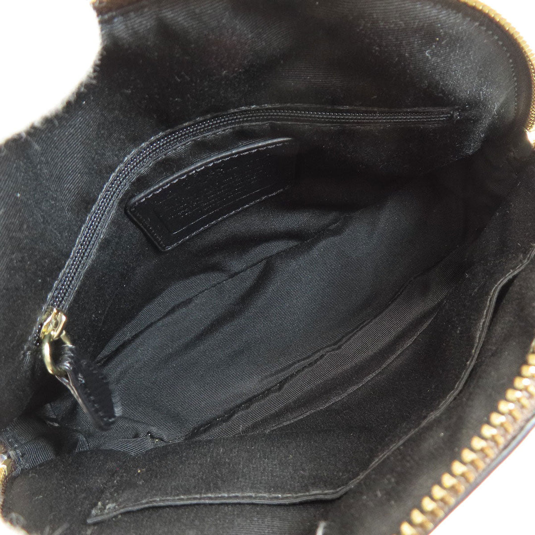 COACH Handbag F34083 PVC Brown Signature 2WAY Women Used Authentic