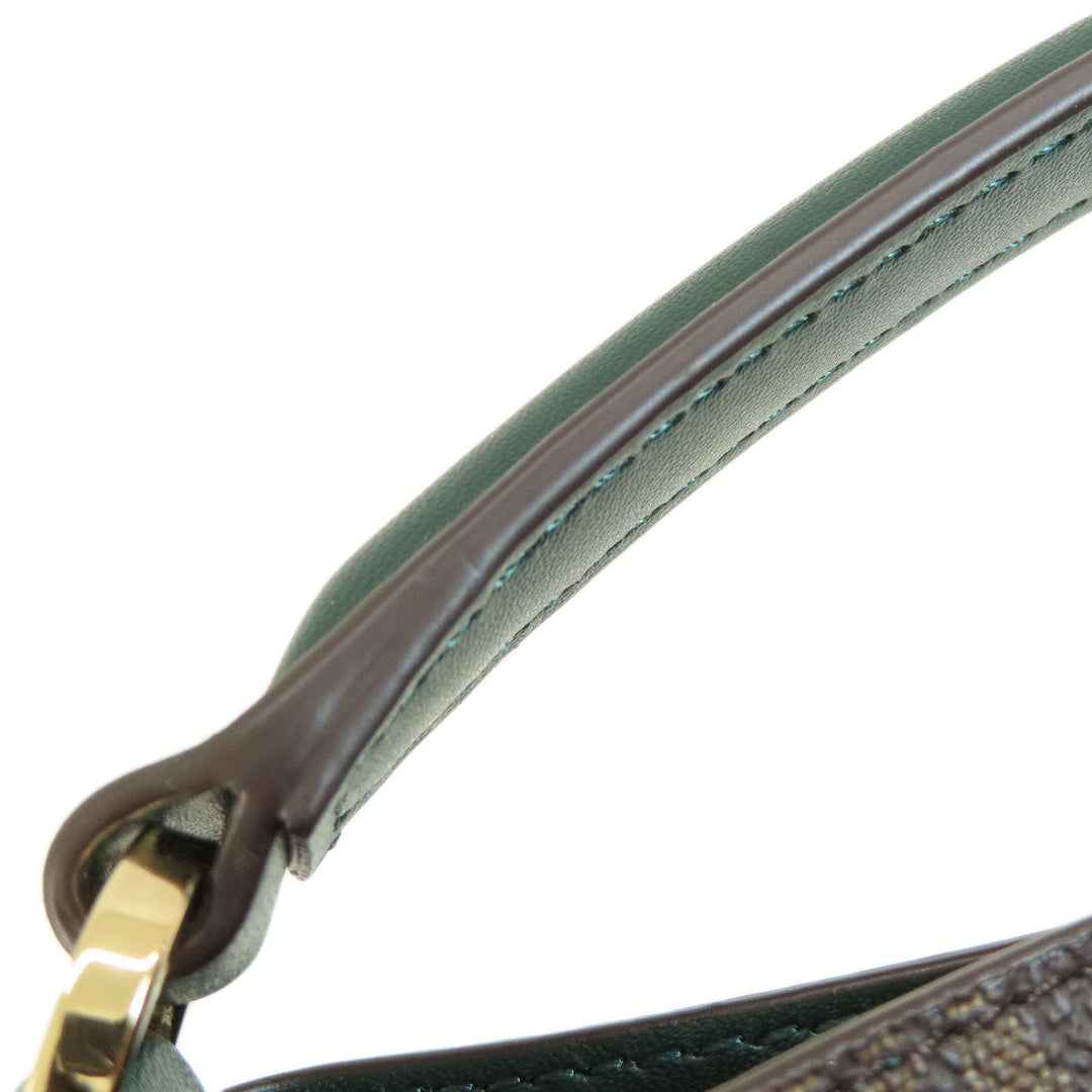 MICHAEL KORS Handbag PVC Brown MK Signature 2WAY
