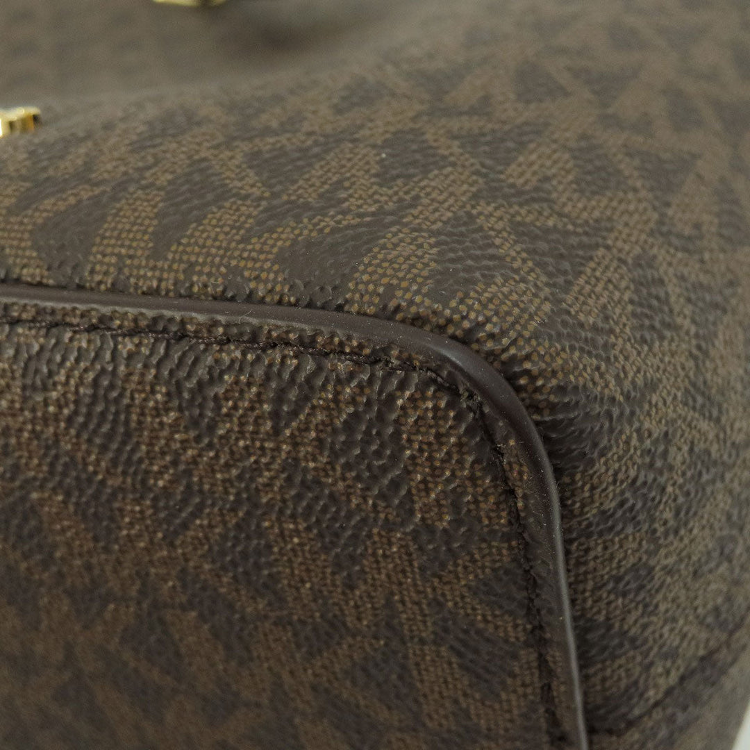 MICHAEL KORS Handbag PVC Brown MK Signature 2WAY