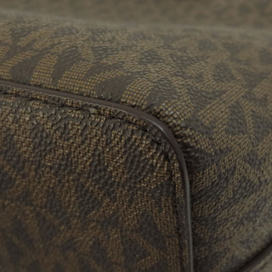 MICHAEL KORS Handbag PVC Brown MK Signature 2WAY