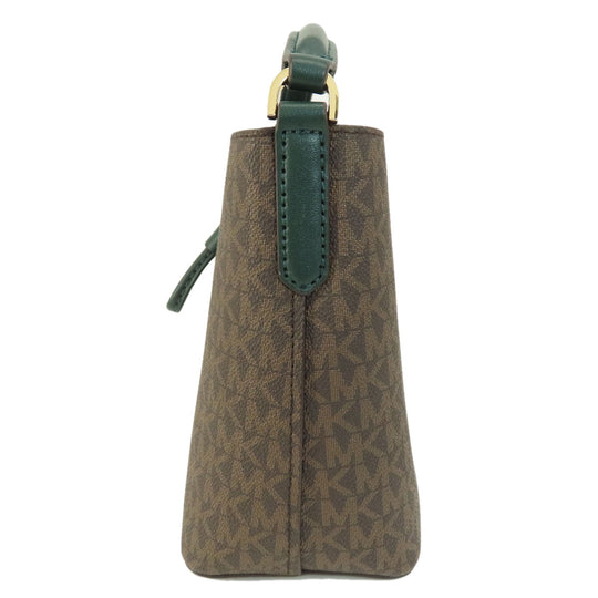MICHAEL KORS Handbag PVC Brown MK Signature 2WAY