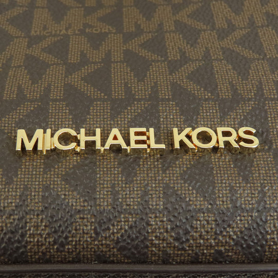 MICHAEL KORS Handbag PVC Brown MK Signature 2WAY