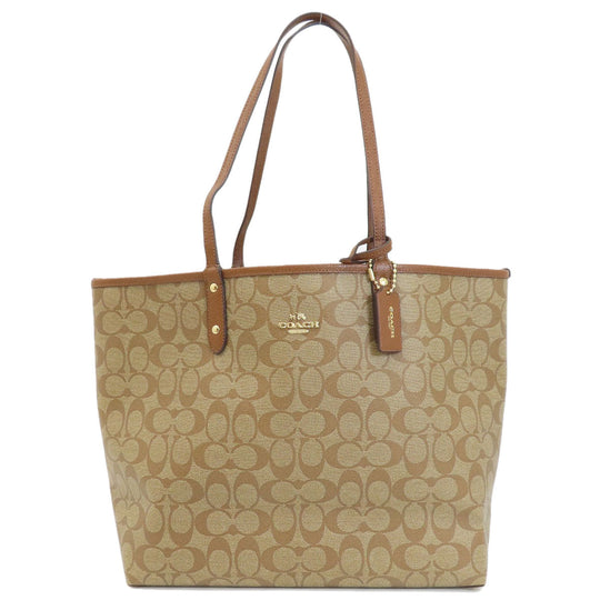 COACH Tote Bag F36658 PVC Brown reversible