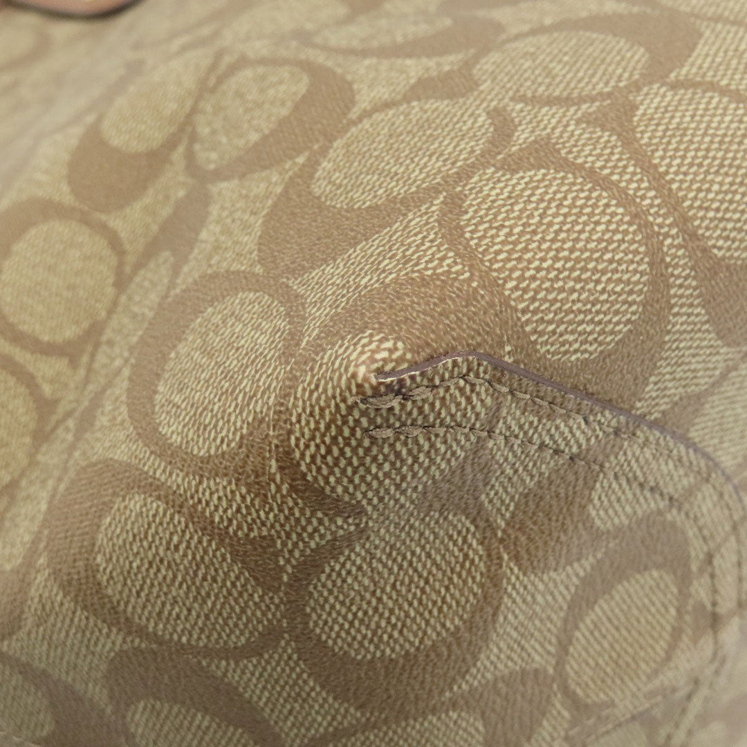 COACH Tote Bag F36658 PVC Brown reversible