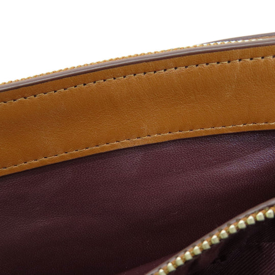 COACH Handbag 56839 leather Brown logoMetal 2WAY Women Used Authentic