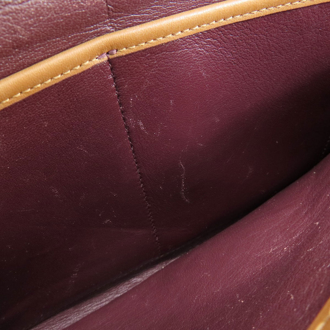 COACH Handbag 56839 leather Brown logoMetal 2WAY Women Used Authentic