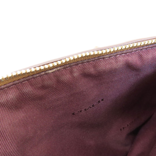 COACH Handbag 56839 leather Brown logoMetal 2WAY Women Used Authentic