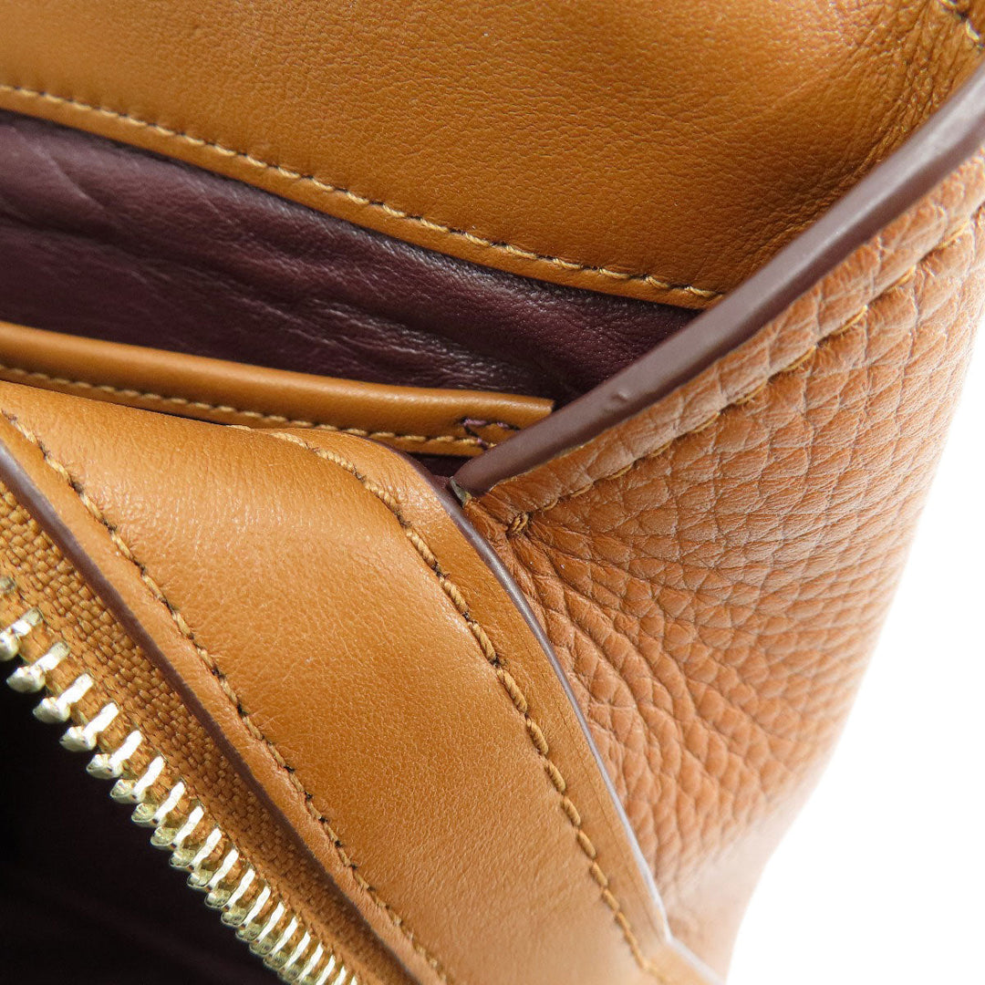 COACH Handbag 56839 leather Brown logoMetal 2WAY Women Used Authentic