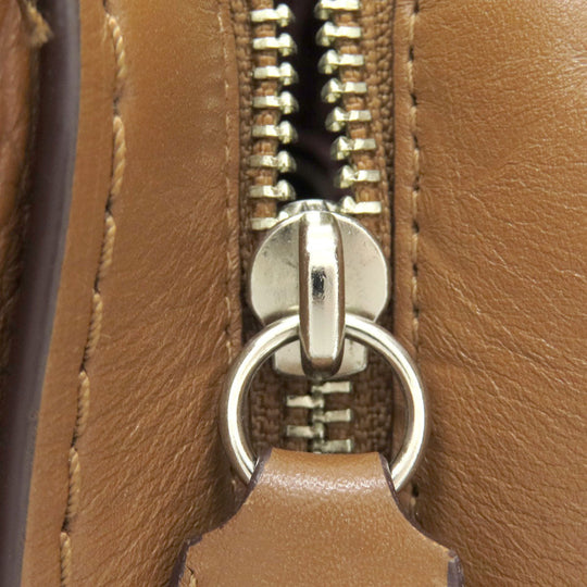 COACH Handbag 56839 leather Brown logoMetal 2WAY Women Used Authentic