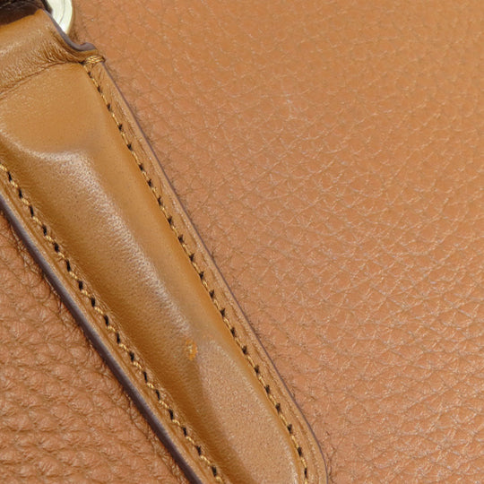 COACH Handbag 56839 leather Brown logoMetal 2WAY Women Used Authentic