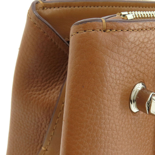 COACH Handbag 56839 leather Brown logoMetal 2WAY Women Used Authentic