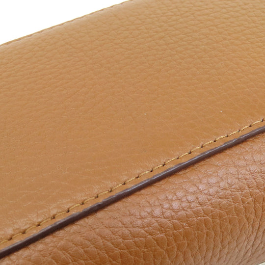 COACH Handbag 56839 leather Brown logoMetal 2WAY Women Used Authentic