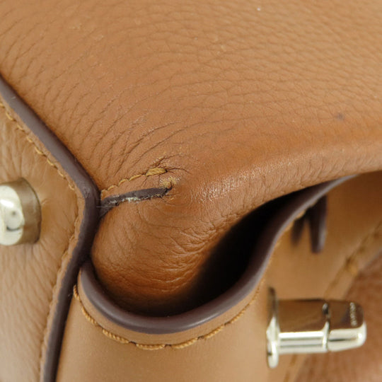 COACH Handbag 56839 leather Brown logoMetal 2WAY Women Used Authentic