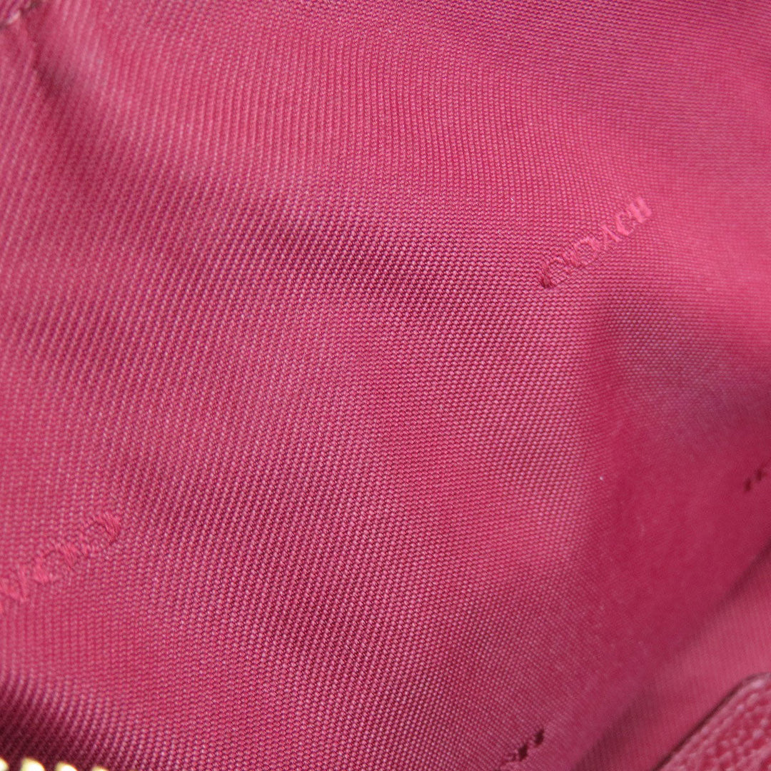 COACH Handbag 34340 leather Red 2WAY Women Used Authentic