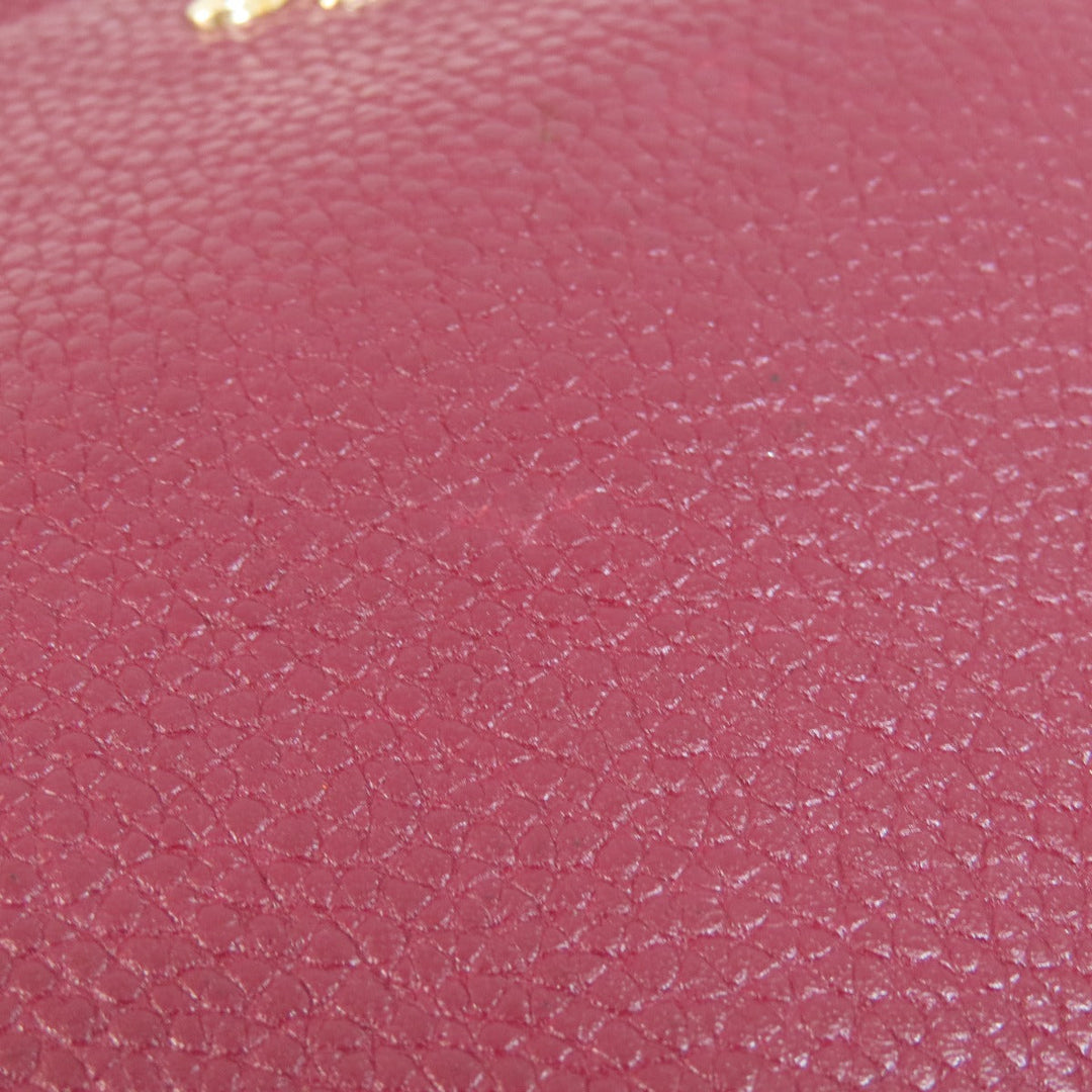 COACH Handbag 34340 leather Red 2WAY Women Used Authentic