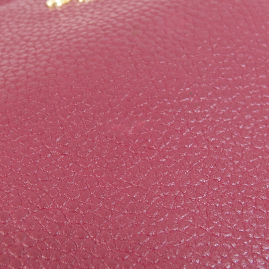 COACH Handbag 34340 leather Red 2WAY Women Used Authentic