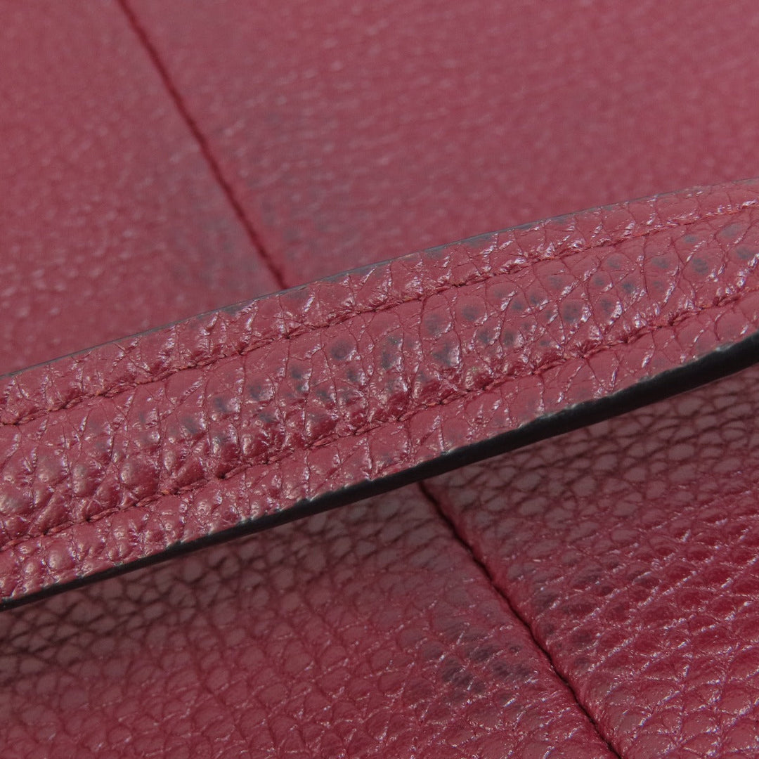 COACH Handbag 34340 leather Red 2WAY Women Used Authentic