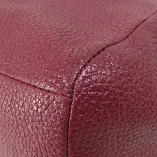 COACH Handbag 34340 leather Red 2WAY Women Used Authentic