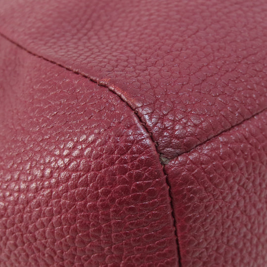 COACH Handbag 34340 leather Red 2WAY Women Used Authentic