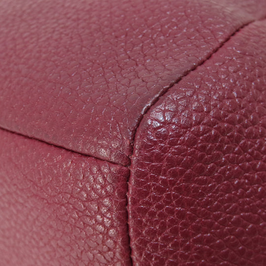 COACH Handbag 34340 leather Red 2WAY Women Used Authentic