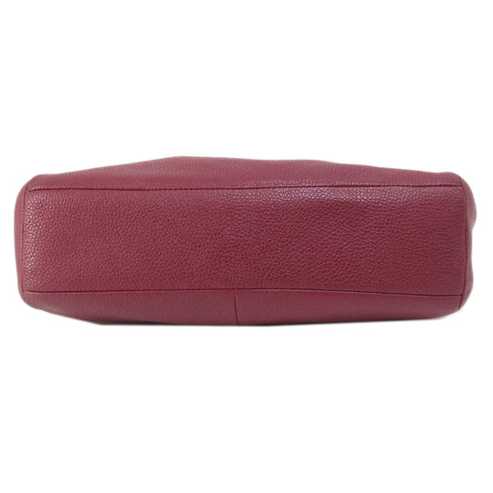 COACH Handbag 34340 leather Red 2WAY Women Used Authentic