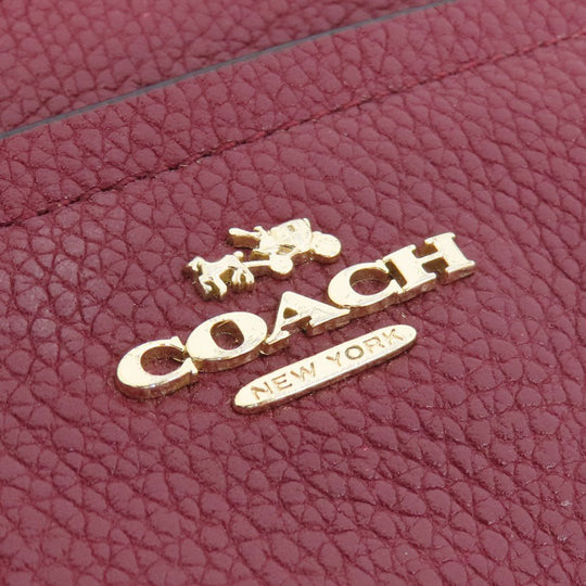 COACH Handbag 34340 leather Red 2WAY Women Used Authentic