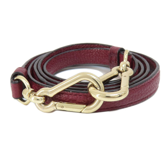 COACH Handbag 34340 leather Red 2WAY Women Used Authentic