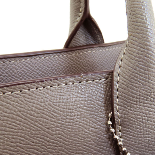 COACH Tote Bag F31474 PVC gray logoMetal Women Used Authentic