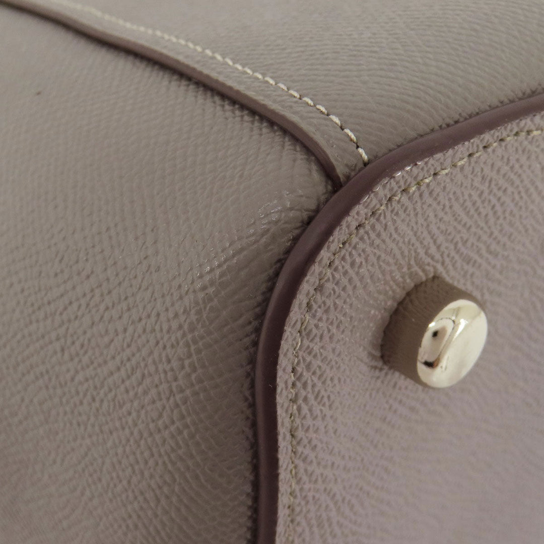 COACH Tote Bag F31474 PVC gray logoMetal Women Used Authentic