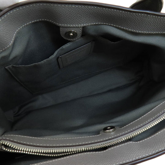 COACH Tote Bag F31474 PVC gray logoMetal Women Used Authentic