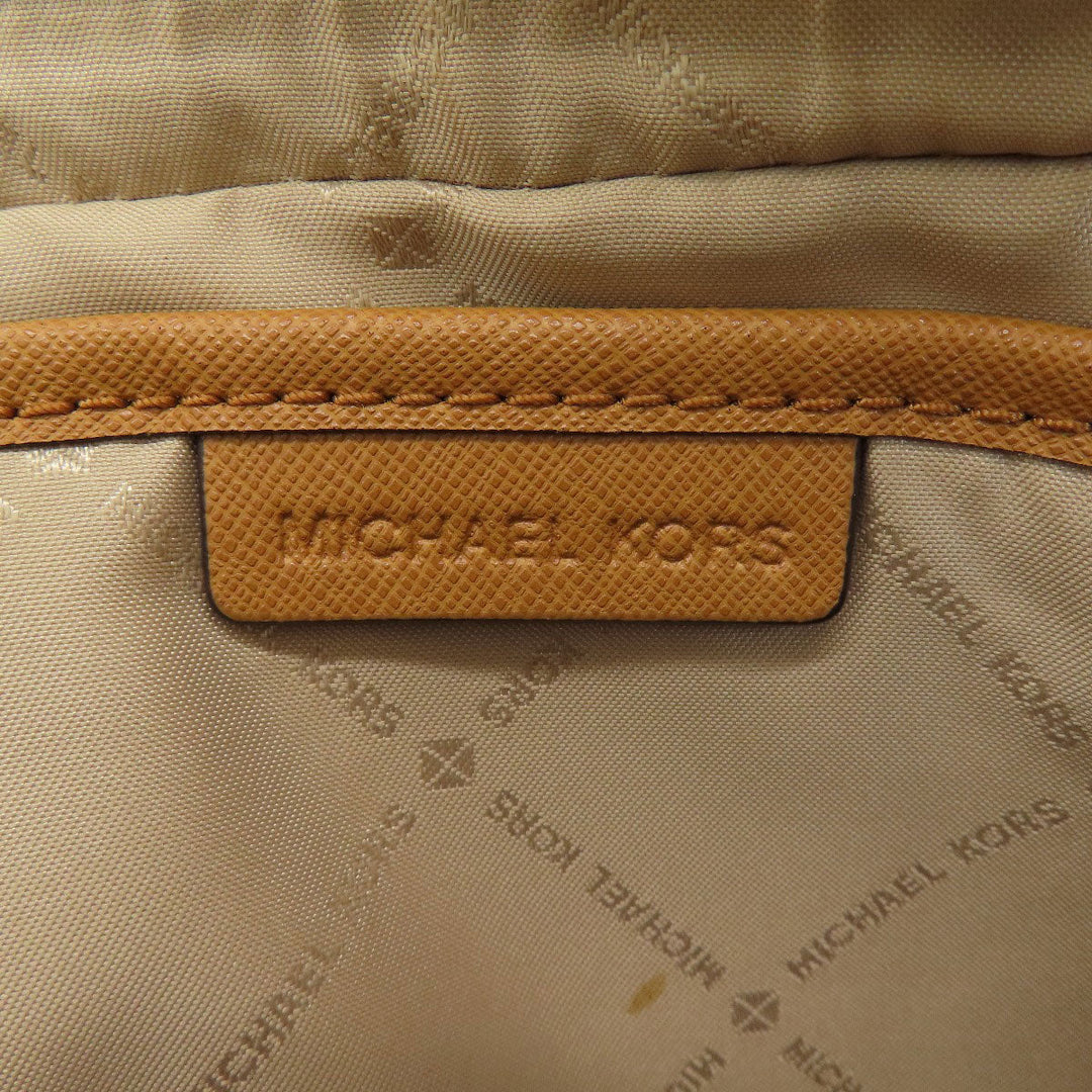 MICHAEL KORS Shoulder Bag PVC white MK signature Women Used Authentic