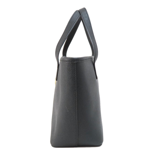 MICHAEL KORS Handbag PVC black logo Women Used Authentic