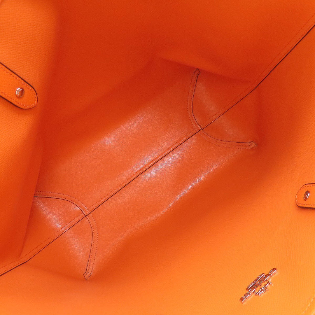 COACH Tote Bag PVC Brown Reversible Signature Women Used Authentic