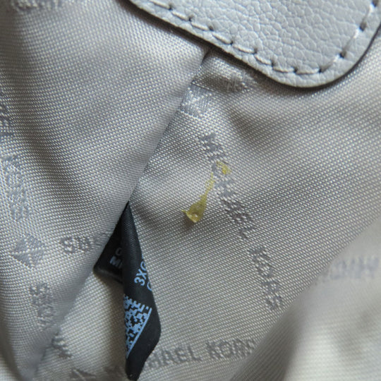 MICHAEL KORS Handbag PVC gray logoMetal 2WAY Women Used Authentic