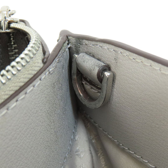 MICHAEL KORS Handbag PVC gray logoMetal 2WAY Women Used Authentic