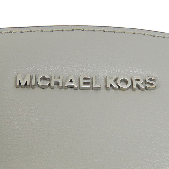MICHAEL KORS Handbag PVC gray logoMetal 2WAY Women Used Authentic