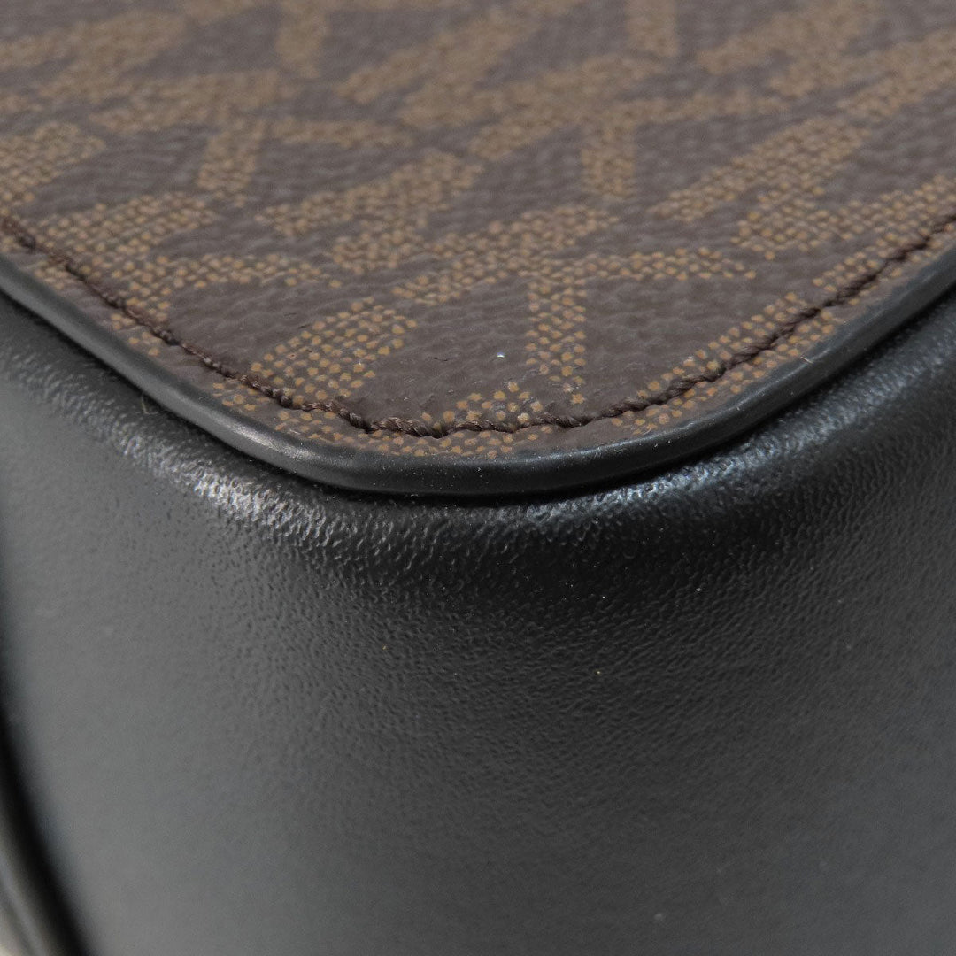 MICHAEL KORS Shoulder Bag PVC Brown MK signature Women Used Authentic