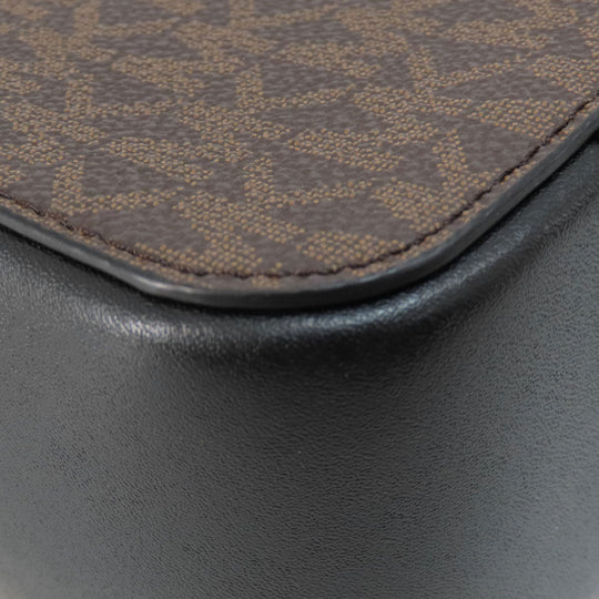 MICHAEL KORS Shoulder Bag PVC Brown MK signature Women Used Authentic