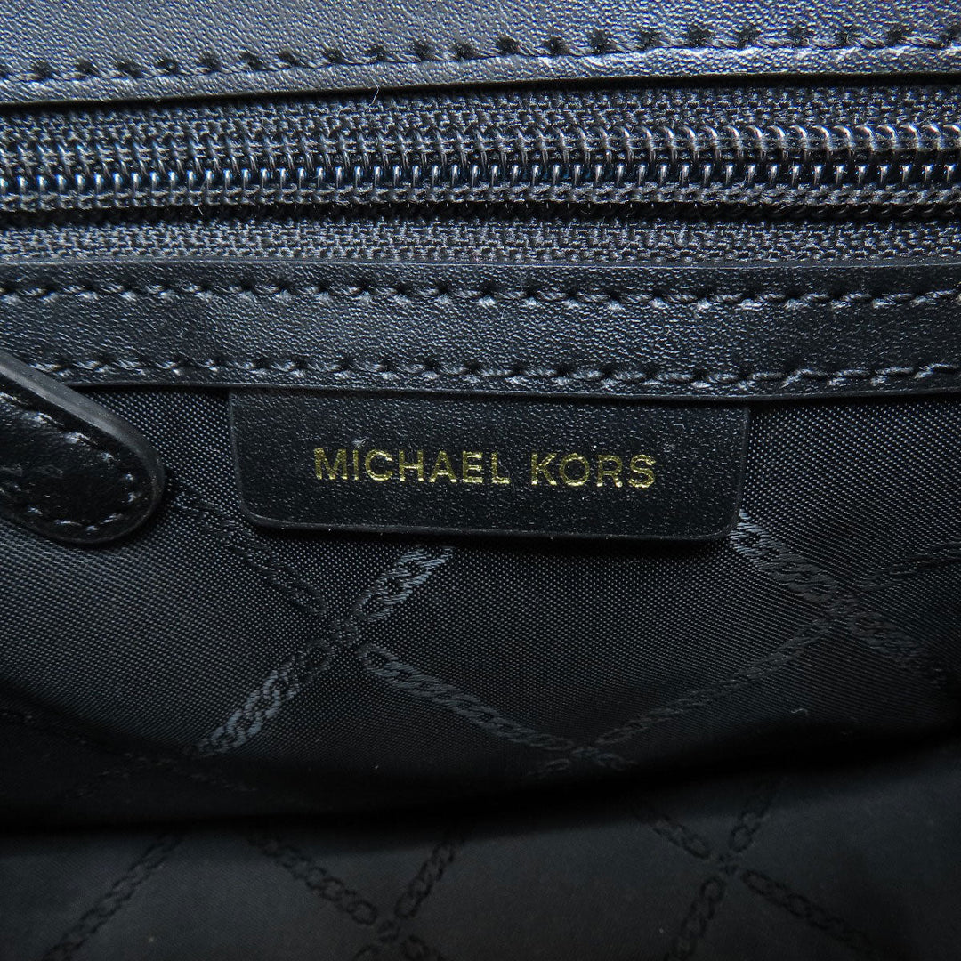 MICHAEL KORS Shoulder Bag PVC Brown MK signature Women Used Authentic
