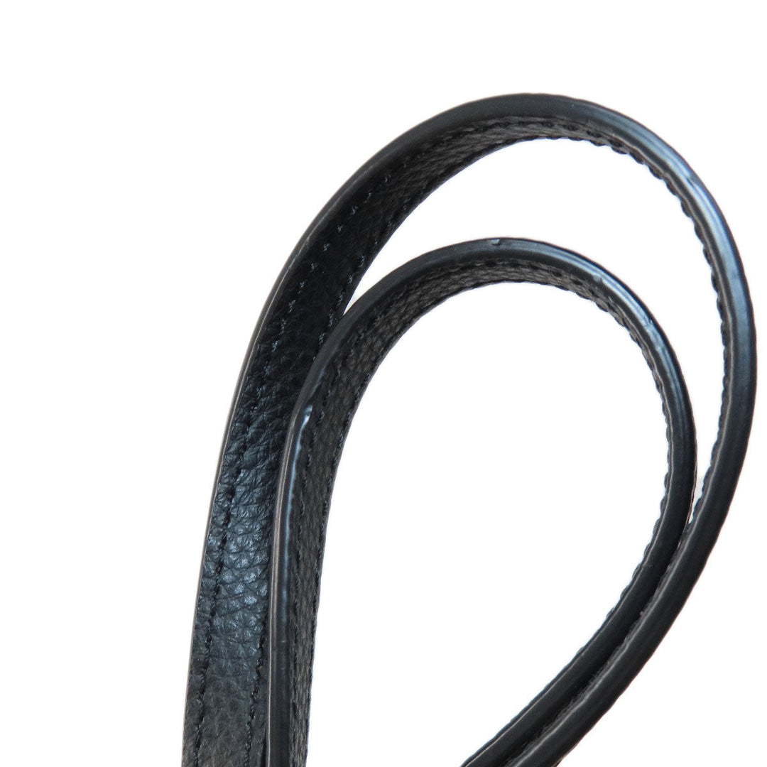 COACH Tote Bag F72673 leather black logo Women Used Authentic