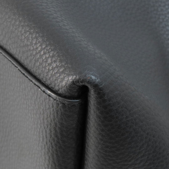 COACH Tote Bag F72673 leather black logo Women Used Authentic