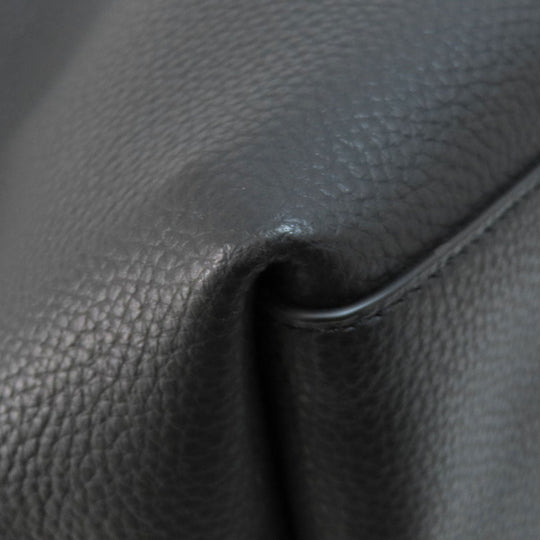 COACH Tote Bag F72673 leather black logo Women Used Authentic