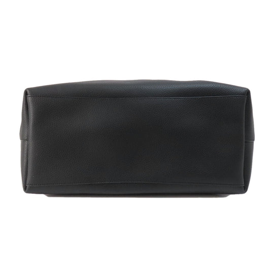 COACH Tote Bag F72673 leather black logo Women Used Authentic