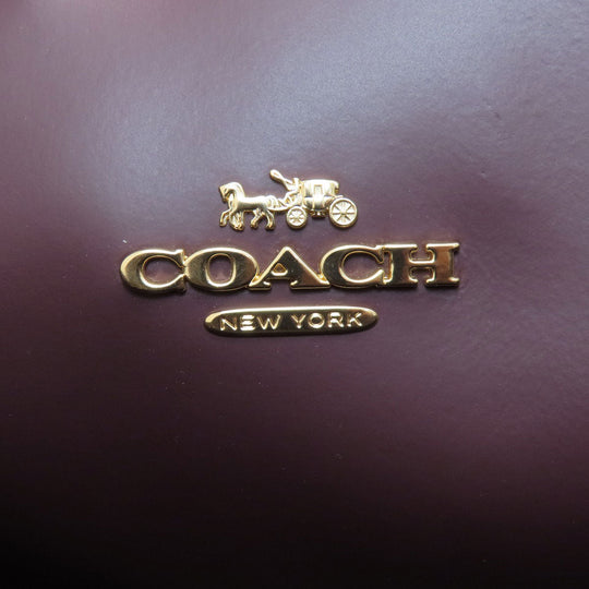 COACH Tote Bag F72673 leather black logo Women Used Authentic